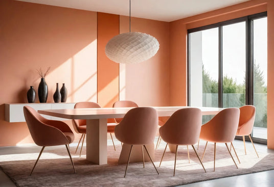 sillas tapizadas en tonalidad pastel