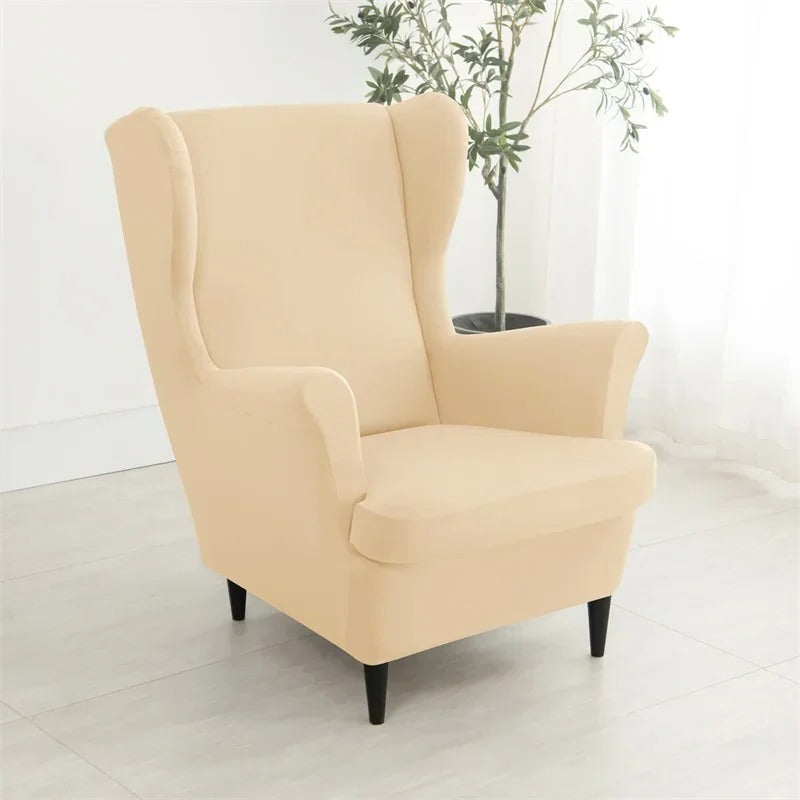 funda sillon orejero beige