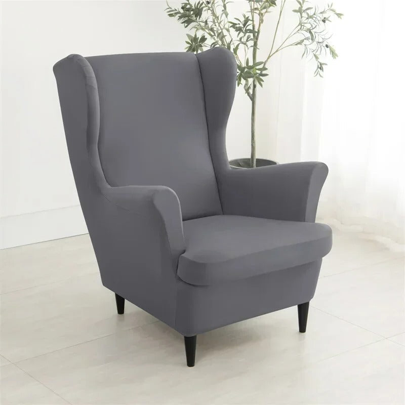 funda sillon orejero gris