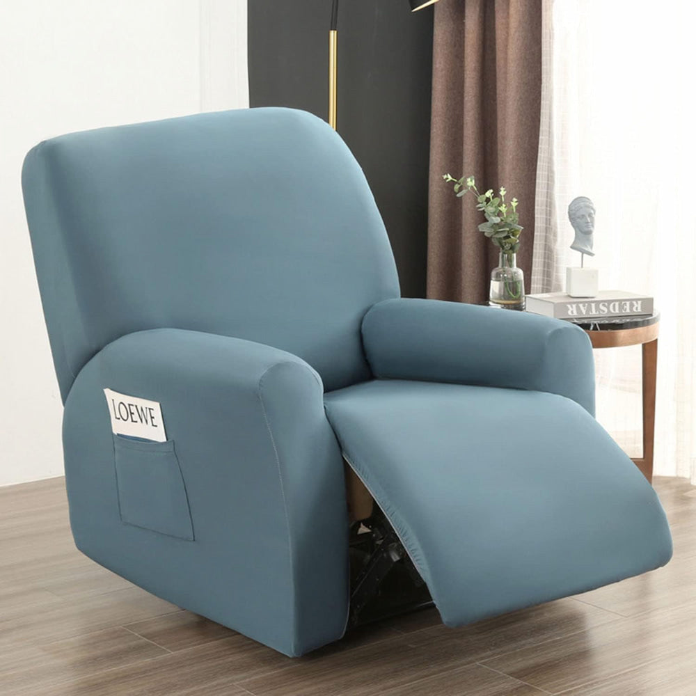funda sillon relax azul claro