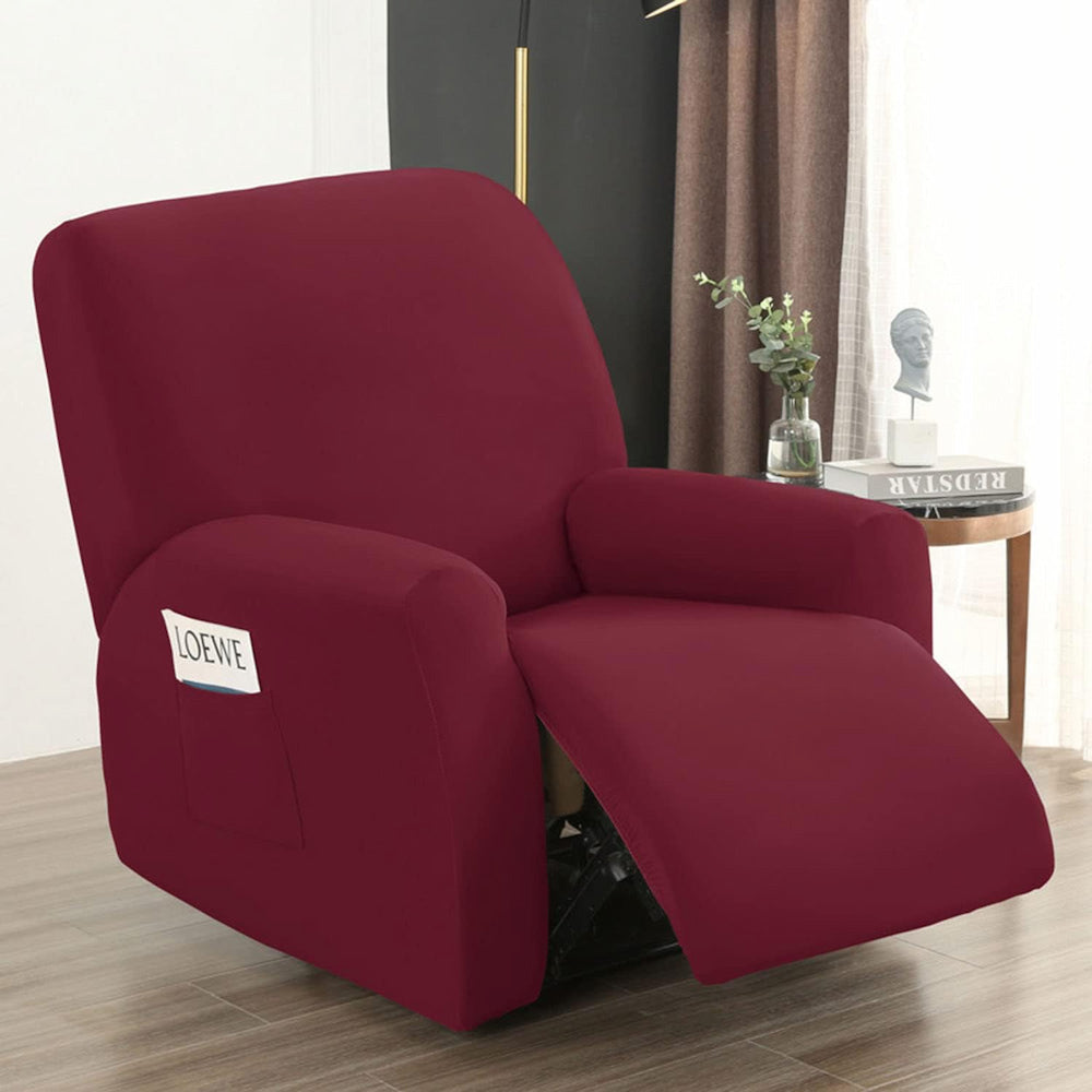 funda sillon relax rojo vino
