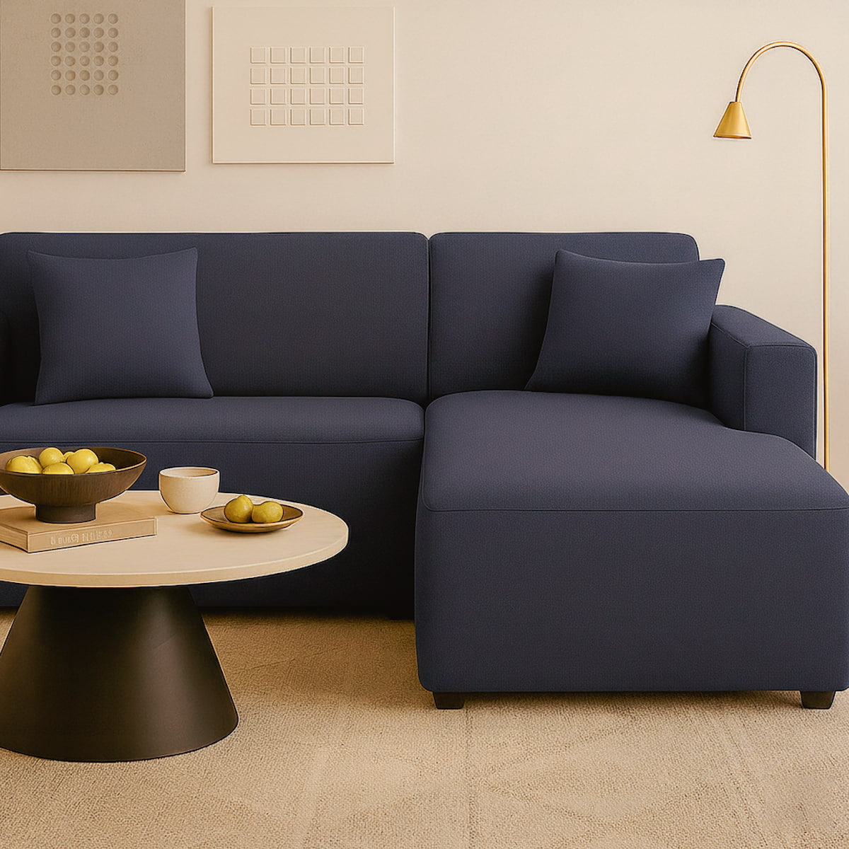 Funda Sofá Chaise Longue Gris Oscuro