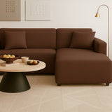 Funda Sofá Chaise Longue Marrón Claro