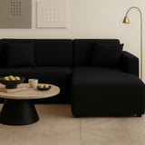 Funda Sofá Chaise Longue Negra