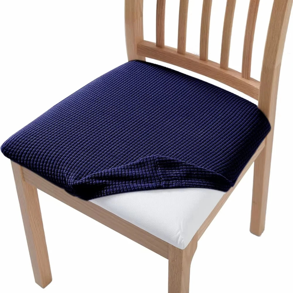 funda para asiento de silla azul marino