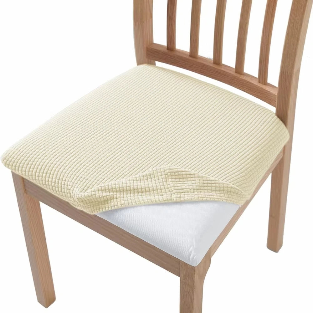 funda para asiento de silla beige