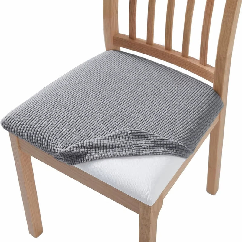 funda para asiento de silla gris claro