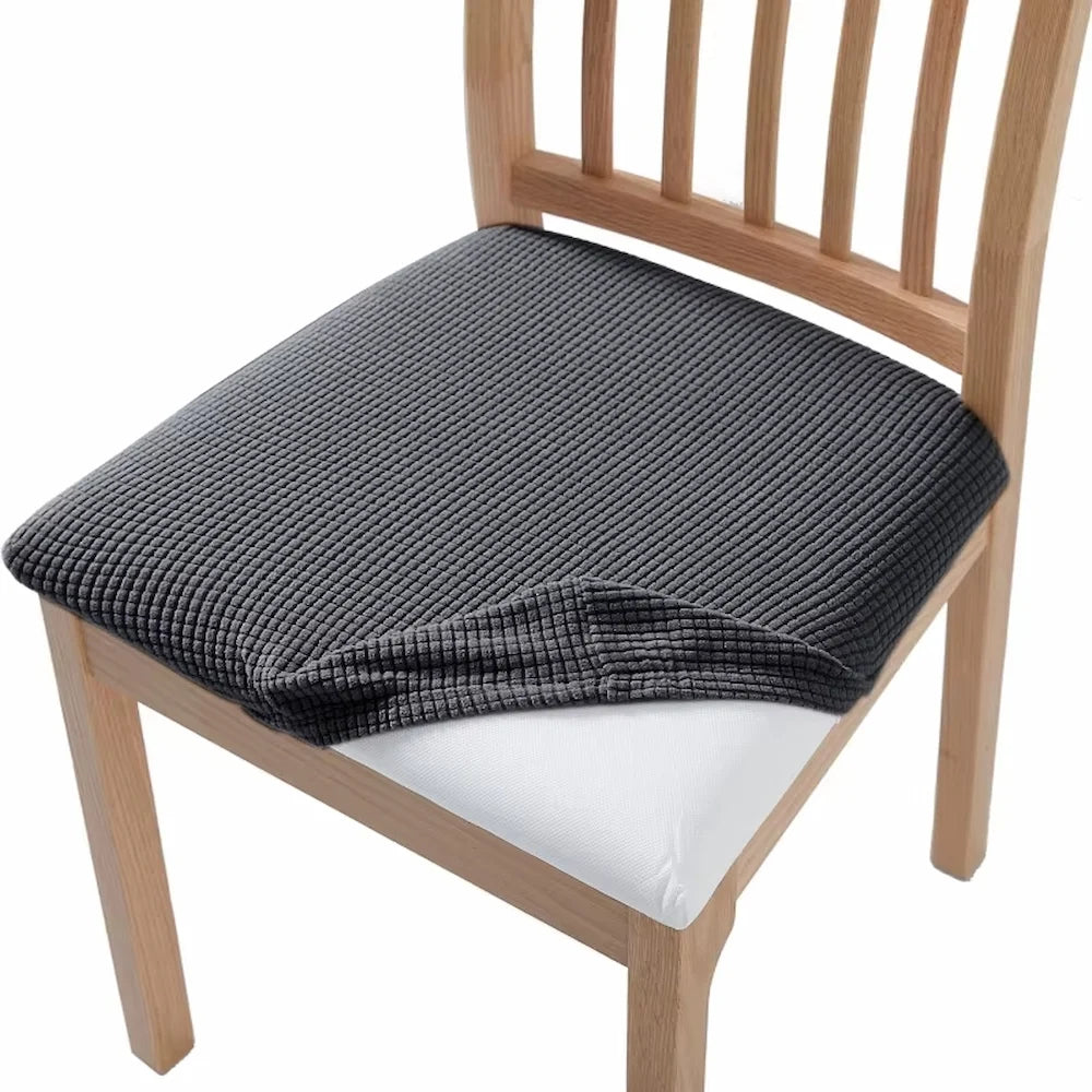 funda para asiento de silla gris oscuro