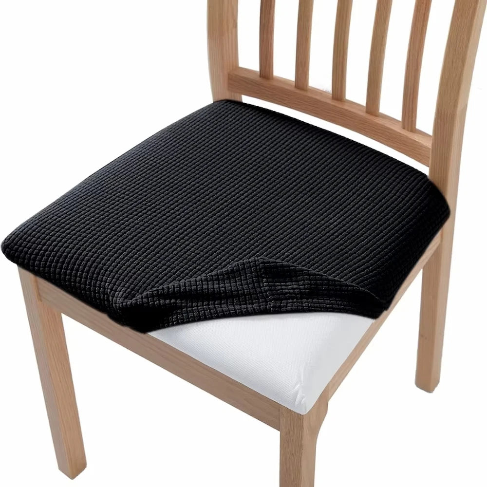 funda para asiento de silla negra