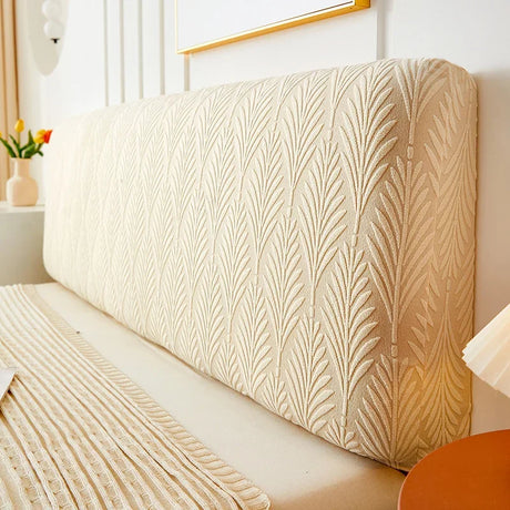 funda para cabecero de cama beige