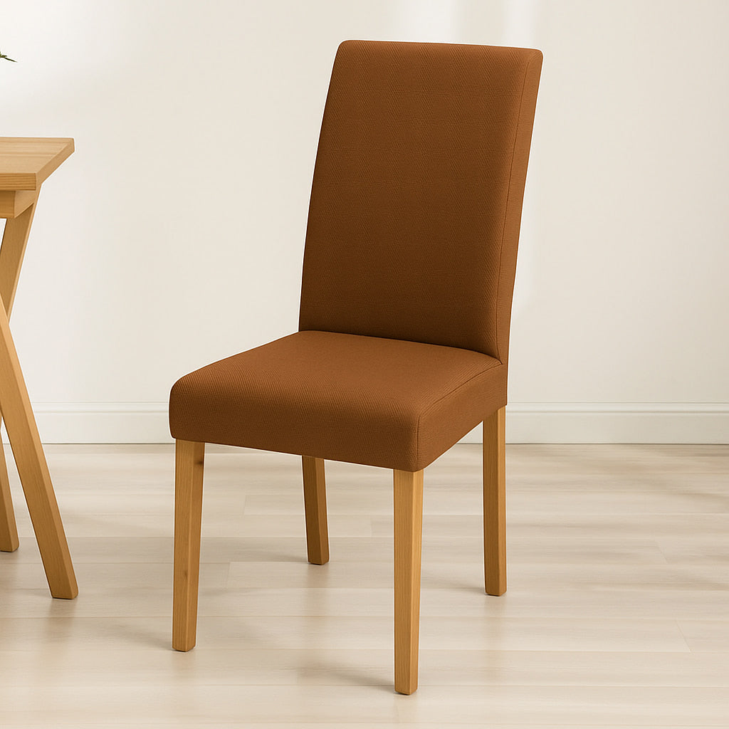 funda silla comedor en color camel