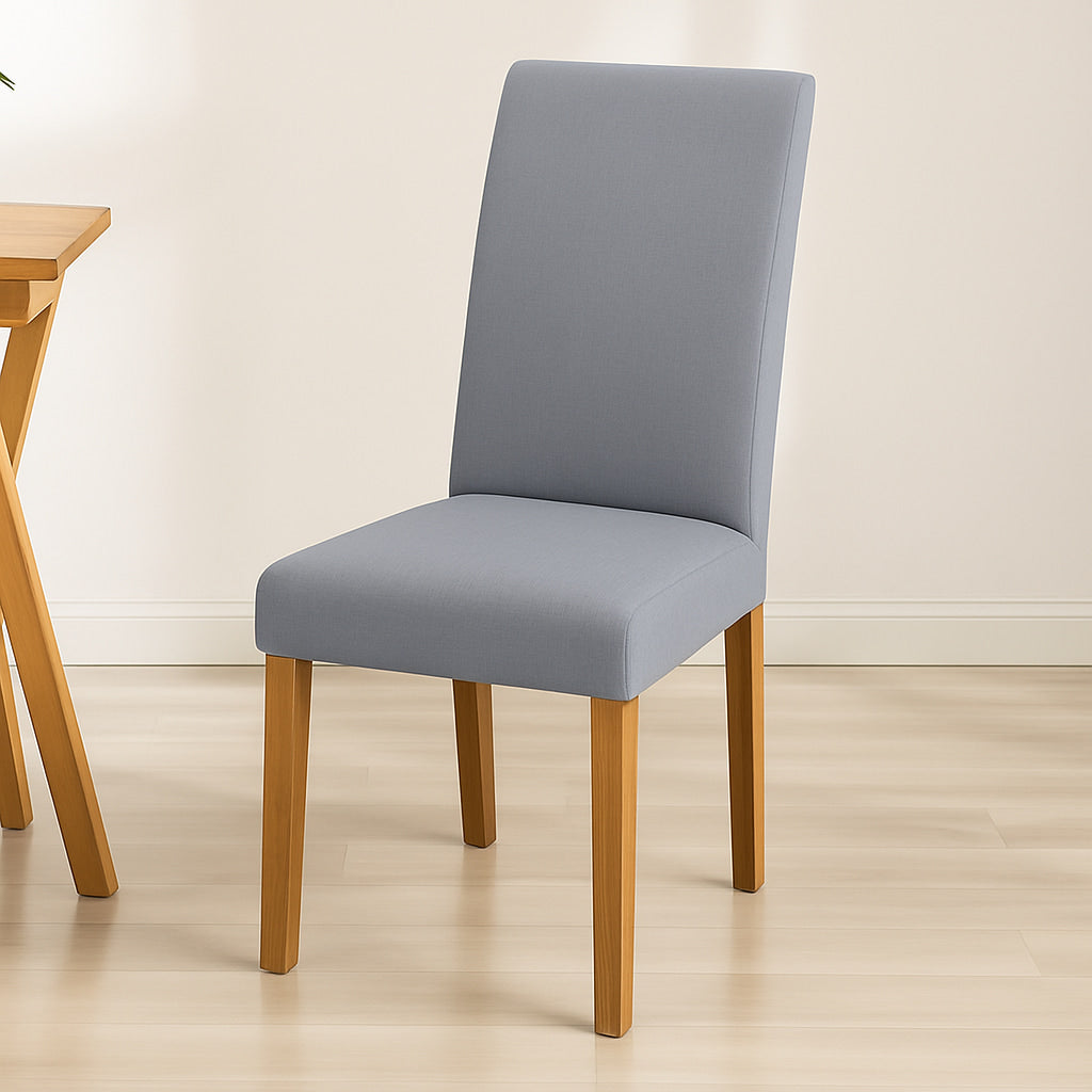 funda silla comedor en color gris claro