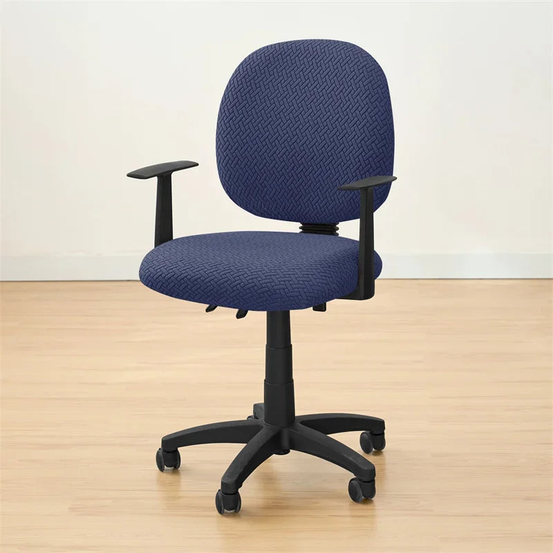 funda para silla de escritorio azul