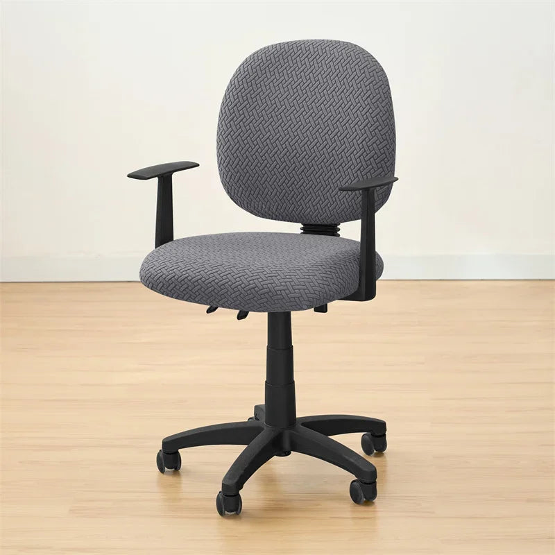 funda para silla de escritorio gris