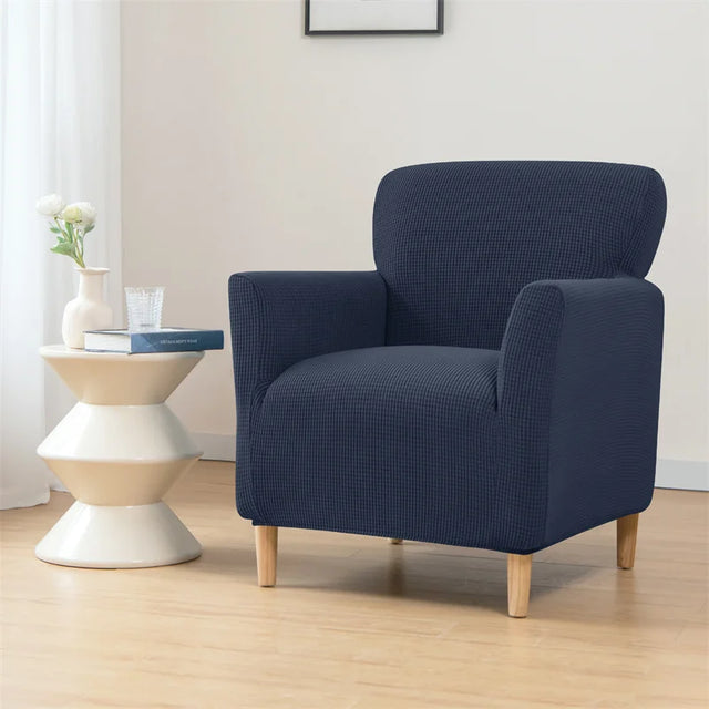 funda sillón azul marino