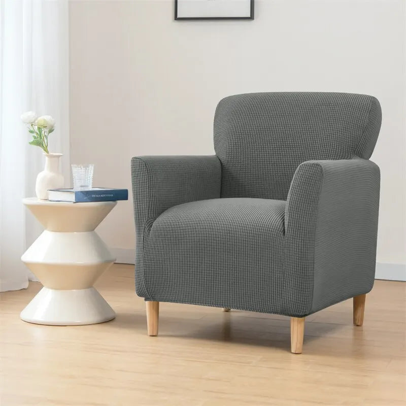funda sillón gris