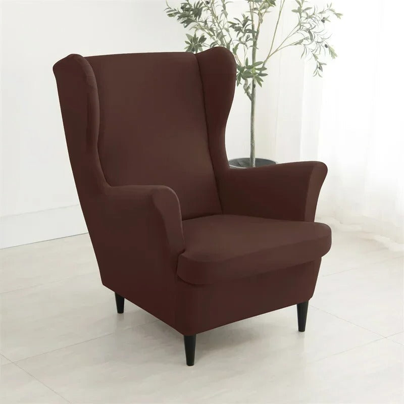 funda sillon orejero marron