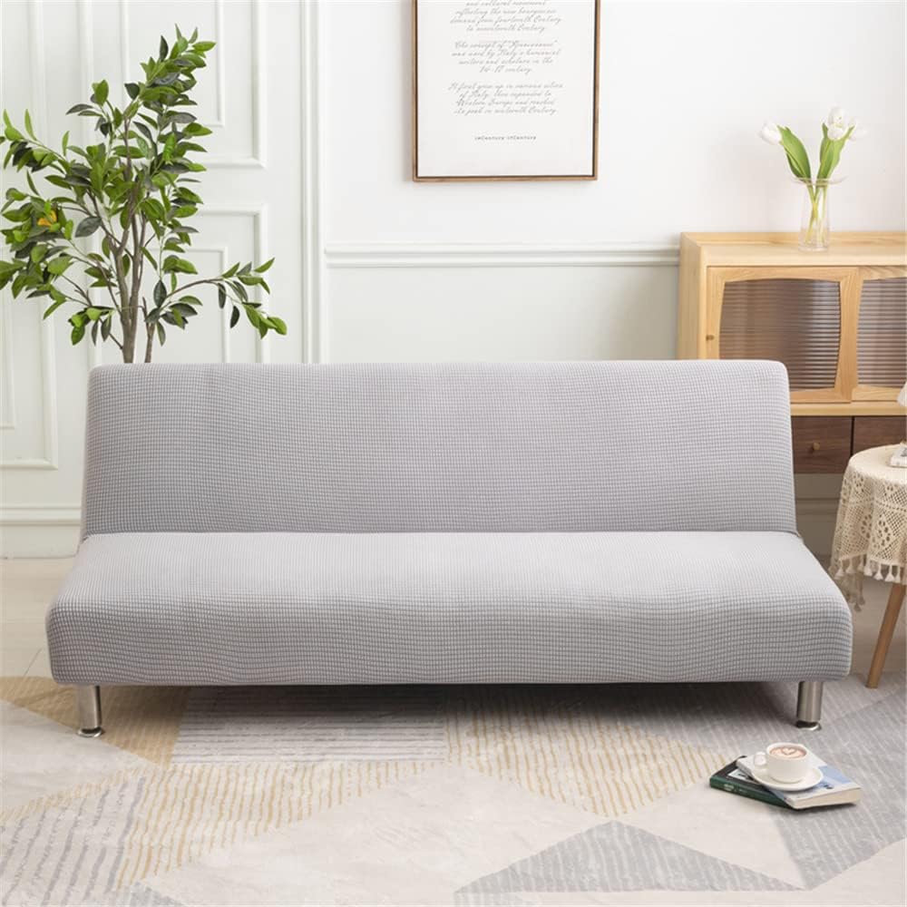 funda sofá cama gris claro