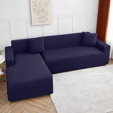 Funda Sofá Chaise Longue Azul Marino